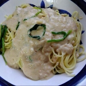 牛乳でも濃厚♬きのこの明太子クリームパスタꕤ୭*